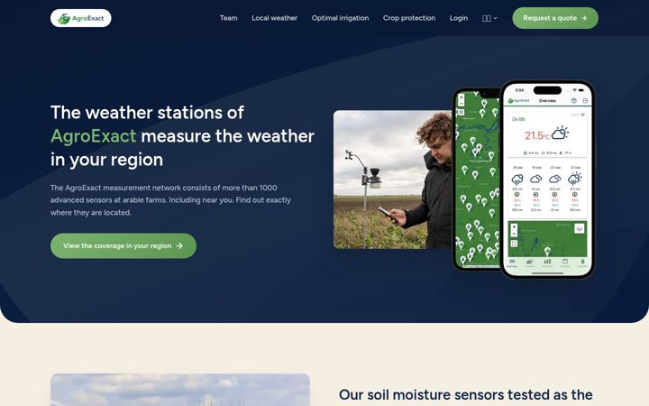Screenshot of agroexact.com