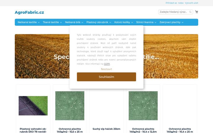 Screenshot von agrofabric.cz