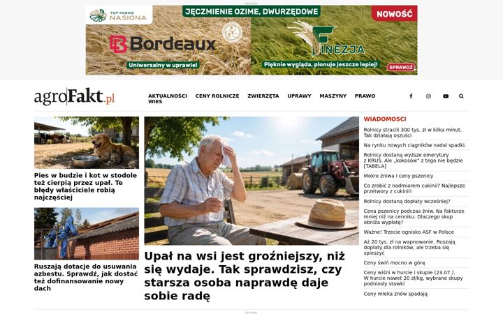 Screenshot of agrofakt.pl