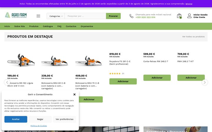 Screenshot of agrofarm.pt