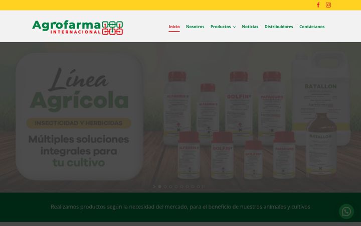 Screenshot of agrofarma.pe