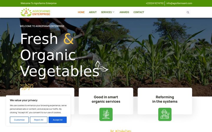 Ekrano kopija agrofarmsent.com