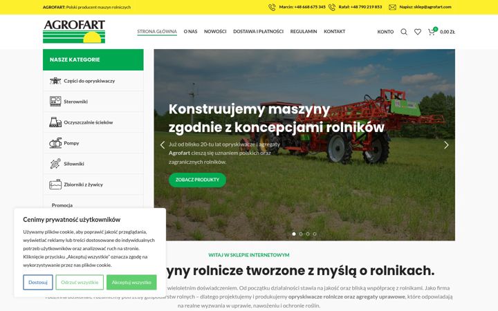 Ekrano kopija agrofart-sklep.com