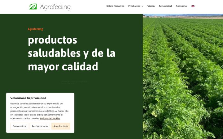 Screenshot von agrofeeling.es