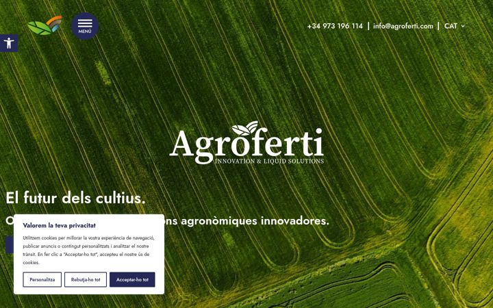 Screenshot of agroferti.com