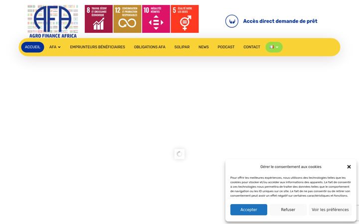 Screenshot von agrofinanceafrica.org