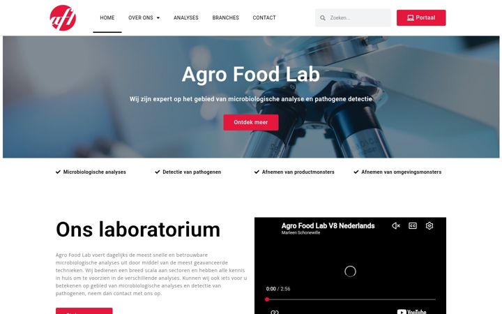 Screenshot of agrofoodlab.nl