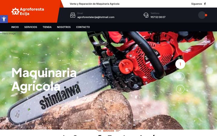 Screenshot of agroforestalecija.es