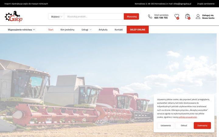 Screenshot of agrogalop.pl