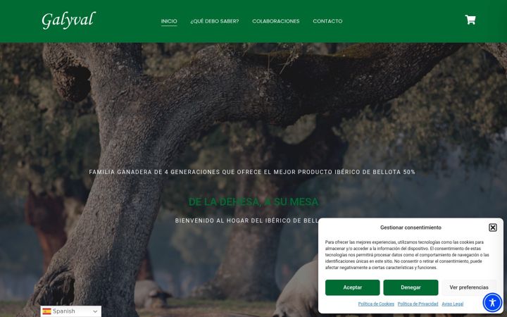 Screenshot of agrogalyval.es