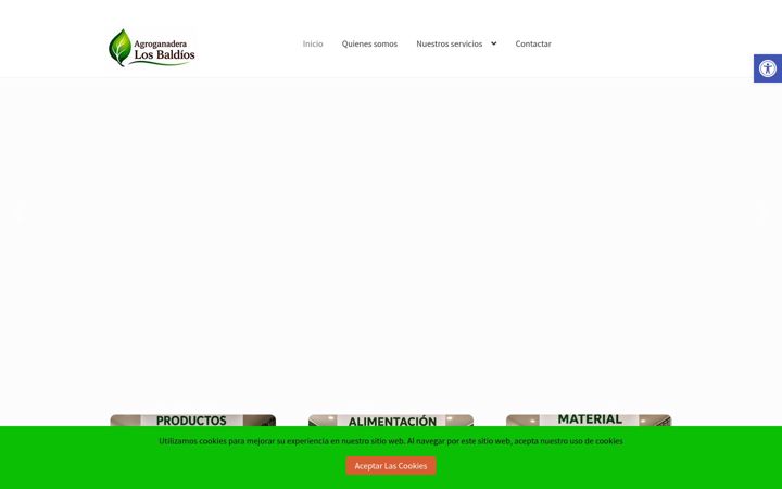 Screenshot of agroganaderalosbaldios.com