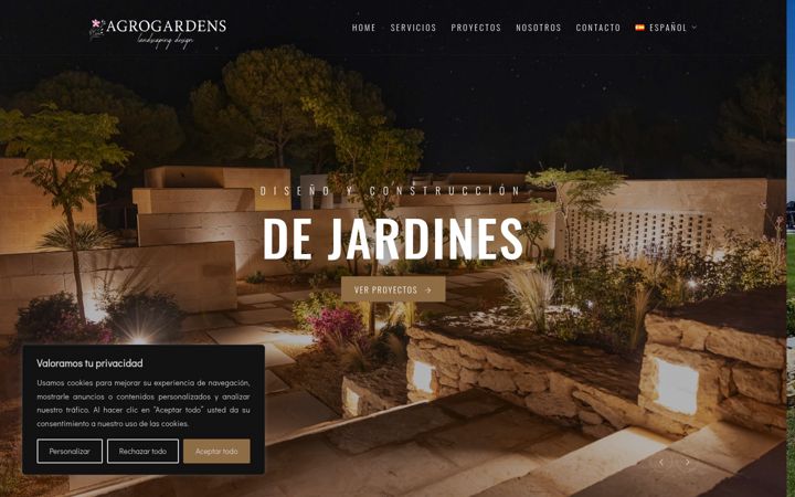 Screenshot of agrogardenslandscaping.es