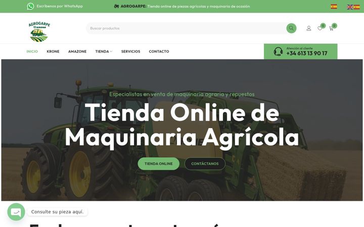Screenshot of agrogarpe.es