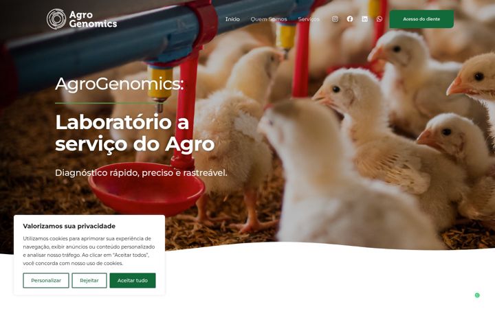 Screenshot di agrogenomics.com.br