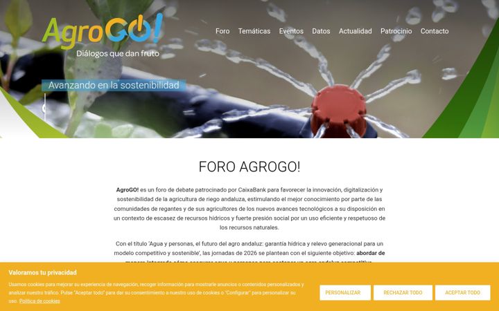 Posnetek zaslona agrogo.es