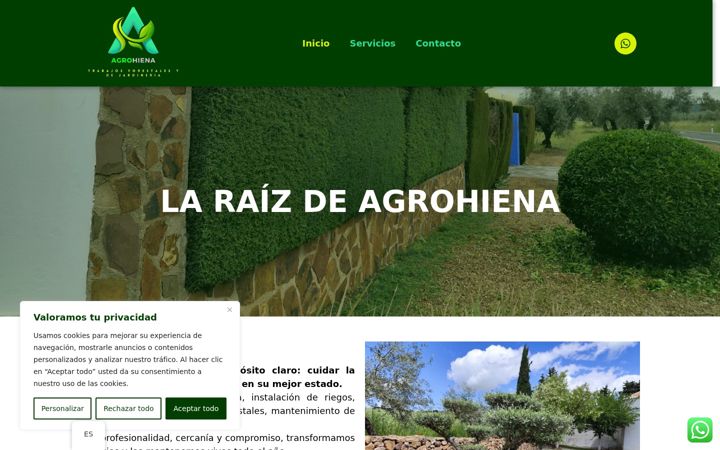 Snímek obrazovky agrohiena.com