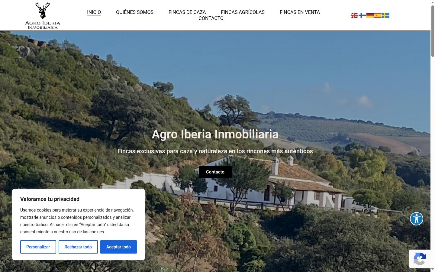 Screenshot του banner συγκατάθεσης που εμφανίστηκε πριν από οποιαδήποτε αλληλεπίδραση