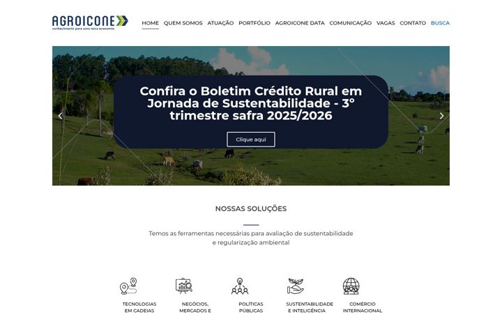 Screenshot of agroicone.com.br