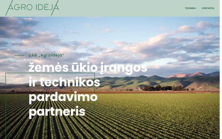 Skærmbillede af agroideja.lt