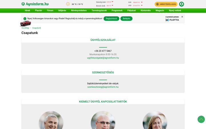 Screenshot di agroinformmedia.hu