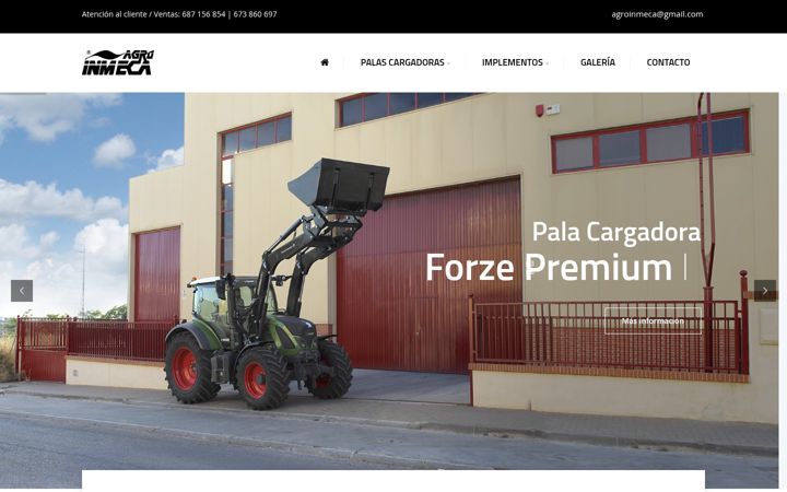 Screenshot of agroinmeca.com