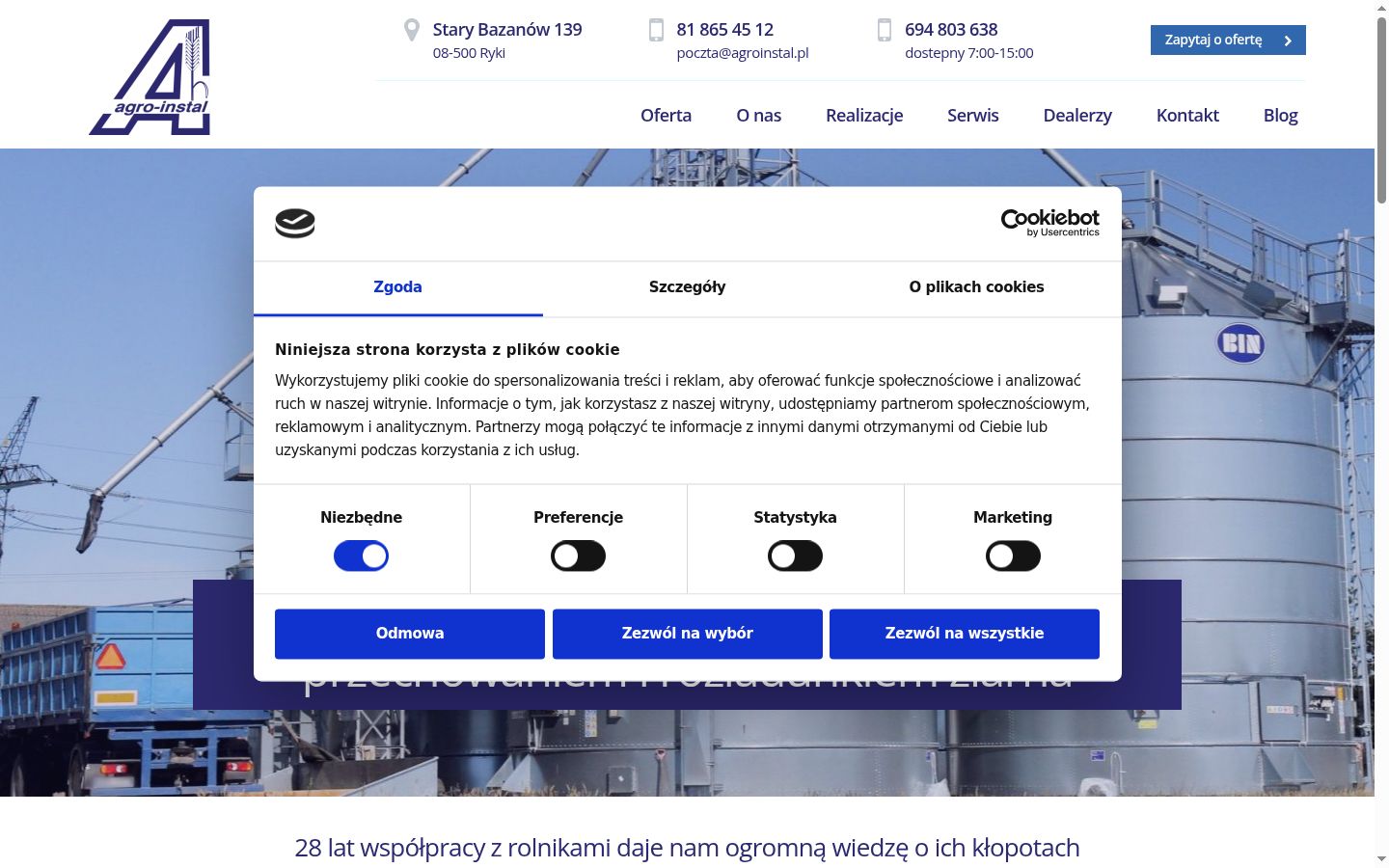 Kuvakaappaus suostumusbannerista, joka näytettiin ennen mitään vuorovaikutusta