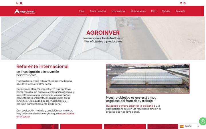 Snímek obrazovky agroinver.com