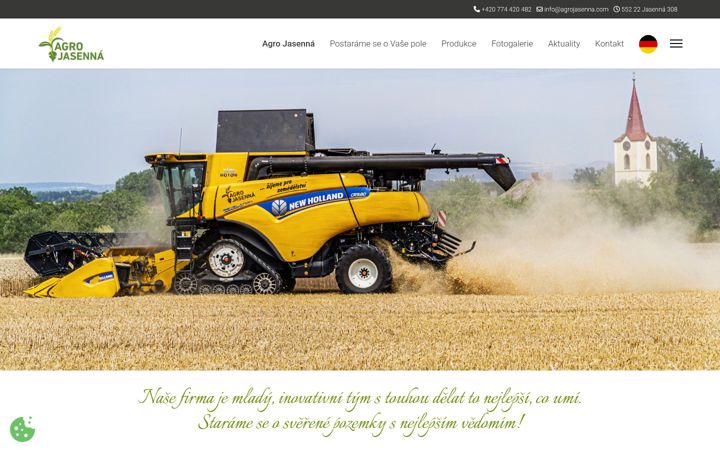 Screenshot of agrojasenna.com