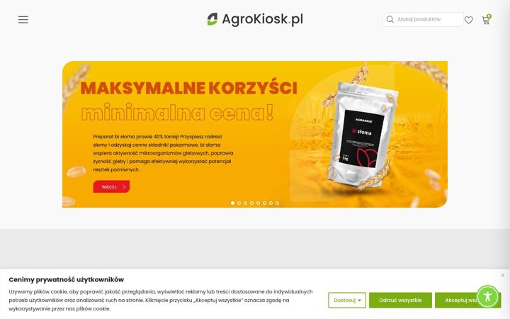 Snímek obrazovky agrokiosk.pl