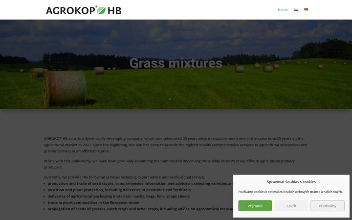 Skærmbillede af agrokop.com