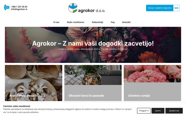 Screenshot του agrokor.si