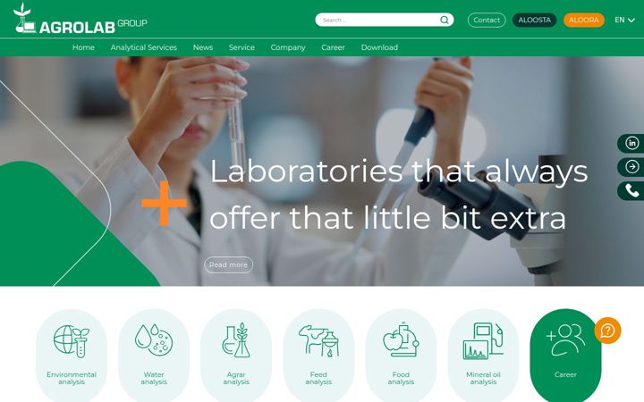 Skærmbillede af agrolab.com
