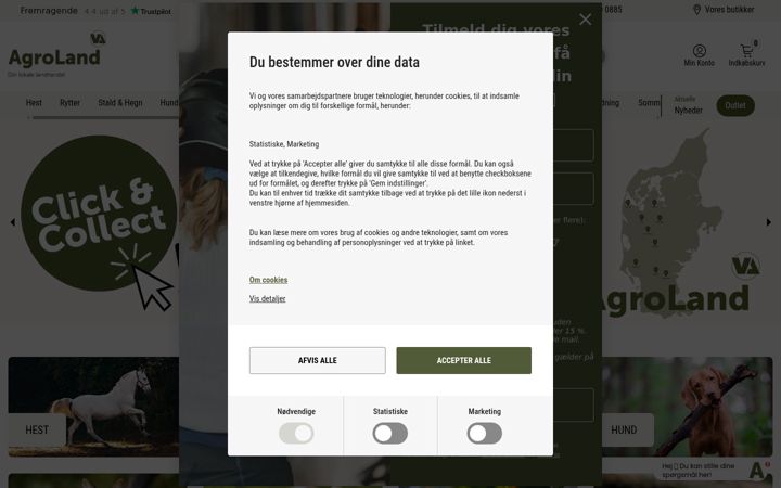 Screenshot of agroland.dk