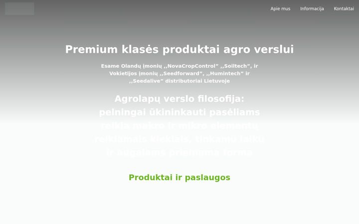 Screenshot of agrolapai.lt