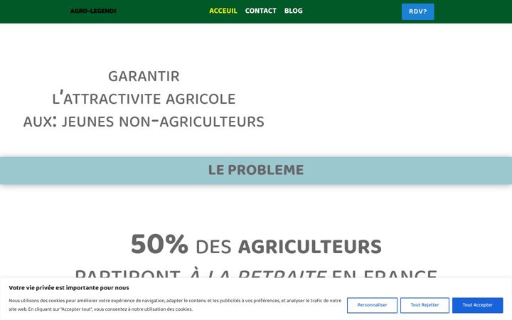 Screenshot of agrolegend.com