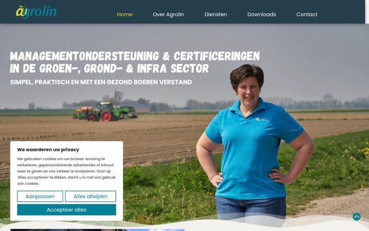 Screenshot of agrolin.nl