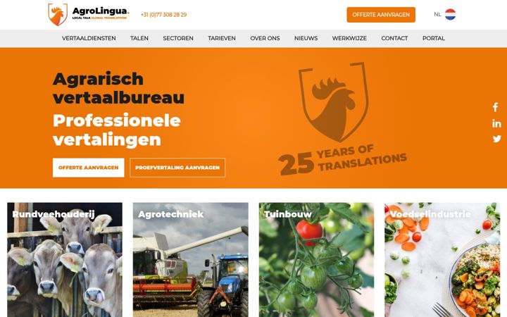 Screenshot of agrolingua.com