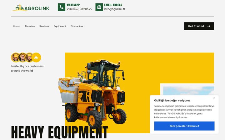 Captură de ecran a agrolink.tr