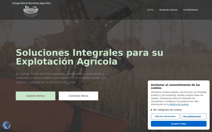 Screenshot of agrolleidaservicios.com