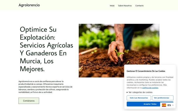 Screenshot of agrolorencio.com