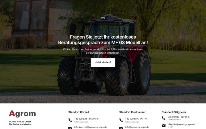 Captură de ecran a agrom-agrar-maschinen.de
