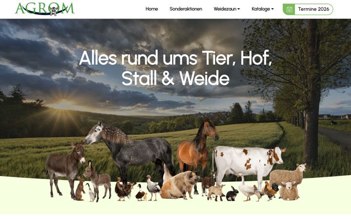Screenshot of agrom.de