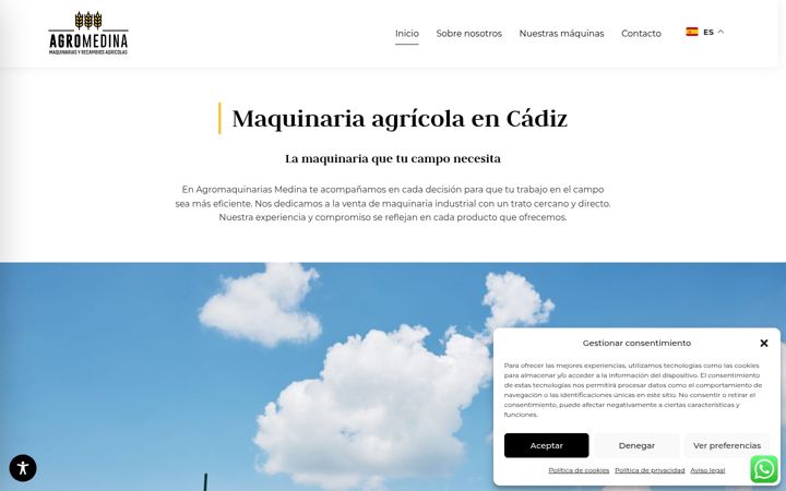 Screenshot of agromaquinariasmedina.com