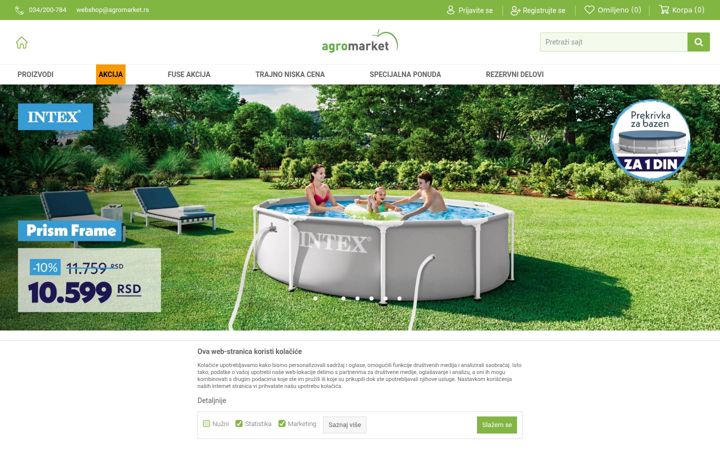 Screenshot of agromarket.rs