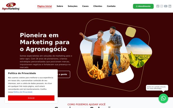 Screenshot stránky agromarketing.com