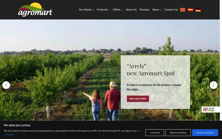 Screenshot ta' agromart.es