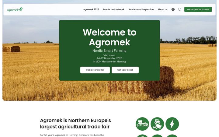 Screenshot of agromek.com