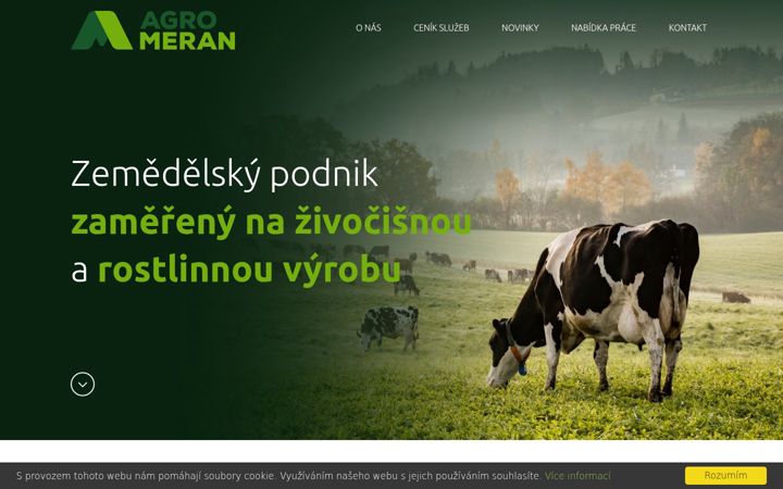 Screenshot of agromerantrhonice.cz