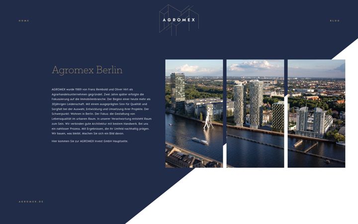 Screenshot of agromex-berlin.de