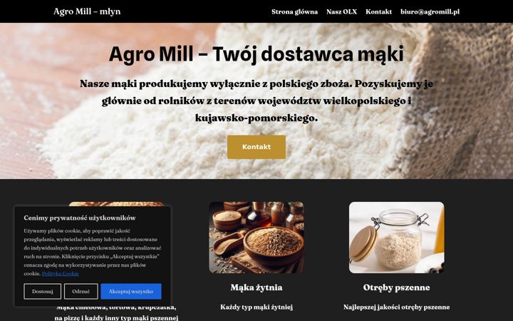 Skærmbillede af agromill.pl